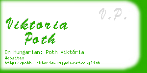 viktoria poth business card