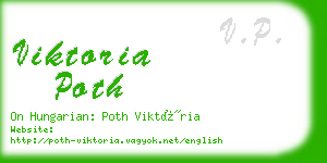 viktoria poth business card